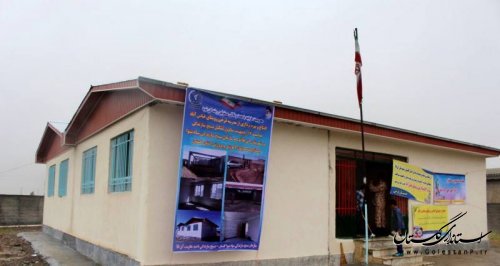 پروژه دبستان فرخی روستای عباس آباد بخش وشمگیر شهرستان آق قلا افتتاح شد