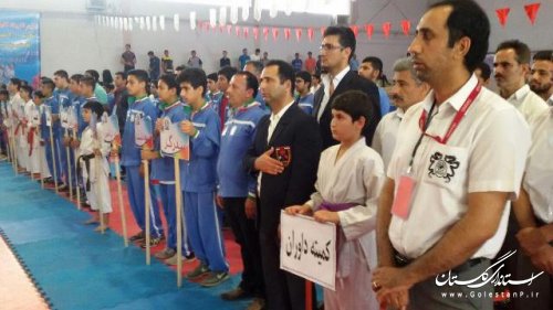 اولین المپیاد ورزشی کاراته گلستان درشهر فاضل آباد برگزار شد