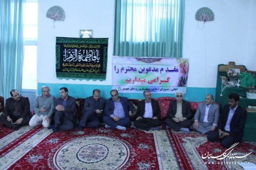 بازدید دکتر حسینی و مسئولین استانی از روستاهای شاهکوه و چهارباغ