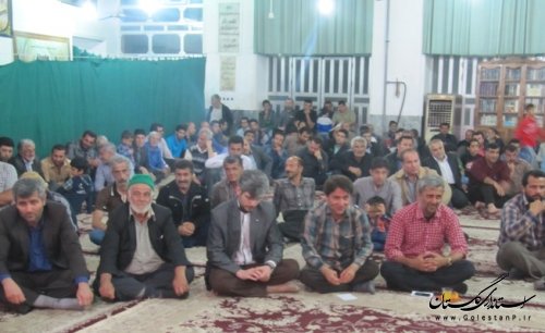شرکت فرماندار کردکوی در مراسم جشن اعیاد شعبانیه روستای یساقی