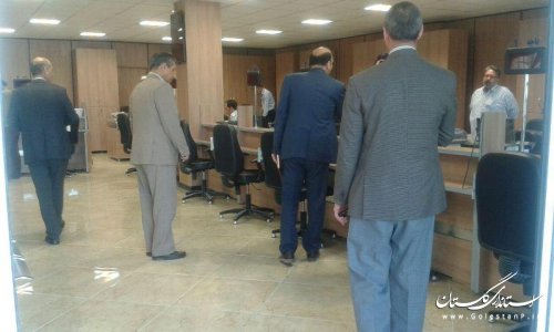 بازديد فرماندار از اداره امور مالياتي شهرستان تركمن