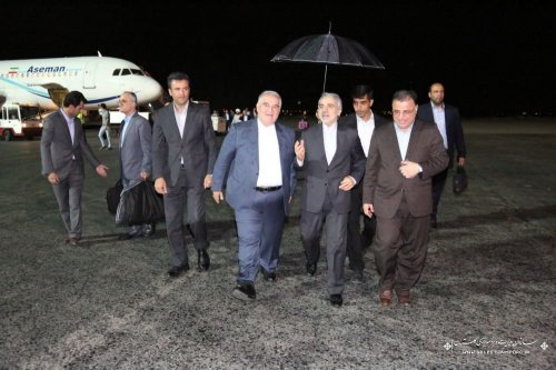 با استقبال گرم استاندار و مسئولین استانی ،دکتر نوبخت وارد استان گلستان شد