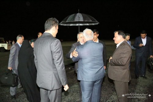 با استقبال گرم استاندار و مسئولین استانی ،دکتر نوبخت وارد استان گلستان شد
