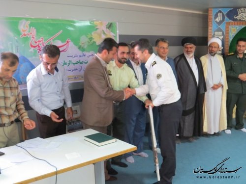 مراسم جشن نیمه شعبان با حضور مدیران و کارکنان ادارات در فرمانداری آق قلا برگزارشد