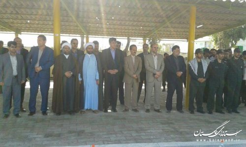 مراسم غبار روبی گلزار شهداء شهربندرتركمن