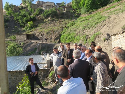 بازدید استاندار گلستان از روستا های  ویرو و کشکک