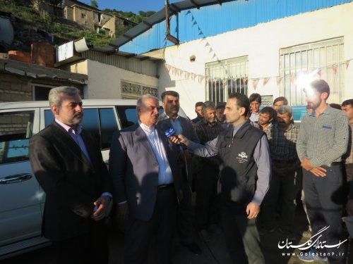 بازدید استاندار گلستان از روستا های  ویرو و کشکک
