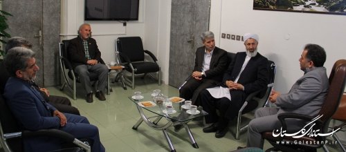 دیدار صمیمی فرماندار ، امام جمعه و بخشداران شهرستان آق قلا با مدیر عامل شرکت آب و فاضلاب روستایی گلستان