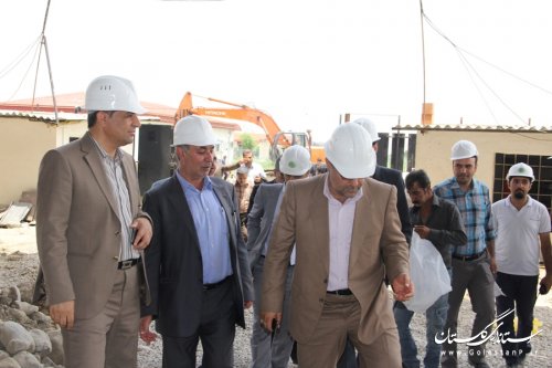 بازدید فرماندار گرگان از پروژه های در حال اجرا و خاتمه یافته در شهرستان