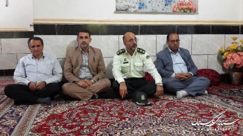 دیدار فرماندار با خانواده سه شهید مبارزه با مواد مخدر