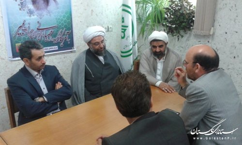 دیدار فرماندار با رئیس اداره تبلیغات اسلامی شهرستان ترکمن