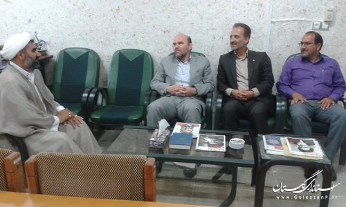 دیدار فرماندار با رئیس اداره تبلیغات اسلامی شهرستان ترکمن