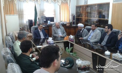 دیدار فرماندار با رئیس دادگستری شهرستان ترکمن