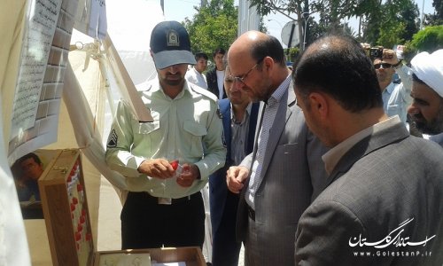 برگزاری نمایشگاه پیشگیری از اعتیاد در شهرستان ترکمن