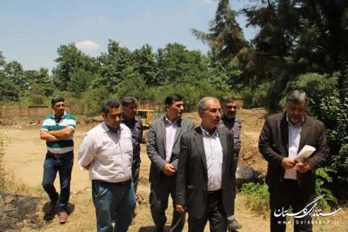 بازدید فرماندار گرگان از پروژه های عمرانی آموزش و پرورش در سطح شهرستان