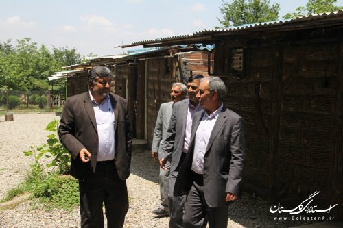 بازدید فرماندار گرگان از پروژه های عمرانی آموزش و پرورش در سطح شهرستان