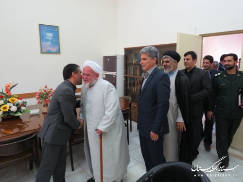 دیدار فرماندار و مسئولین با دادستان و رئیس دادگستری شهرستان آق قلا