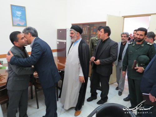 دیدار فرماندار و مسئولین با دادستان و رئیس دادگستری شهرستان آق قلا