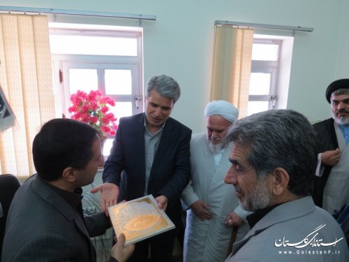 دیدار فرماندار و مسئولین با دادستان و رئیس دادگستری شهرستان آق قلا