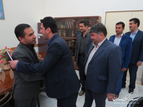 دیدار فرماندار و مسئولین با دادستان و رئیس دادگستری شهرستان آق قلا