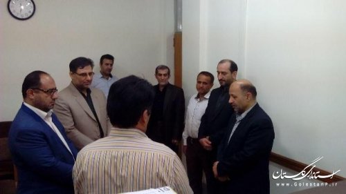 دیدارفرماندارونماینده مردم درمجلس بارئیس دادگستری ودادستان علی آباد کتول