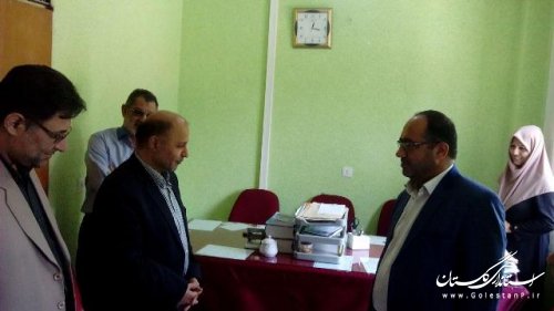 دیدارفرماندارونماینده مردم درمجلس بارئیس دادگستری ودادستان علی آباد کتول