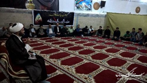 حضور فرماندار علی آباد کتول درمراسم شب قدر