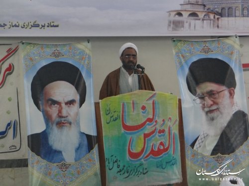 خروش انقلابی مردم روزه‎دار فاضل آباد در روز قدس
