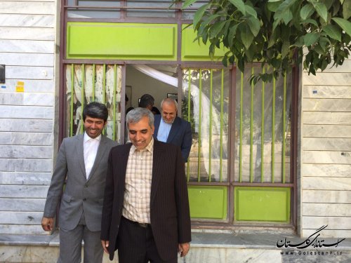 بازدید فرماندار کلاله و مدیرکل کمیته امداد از کارگاه های کوچک خانگی