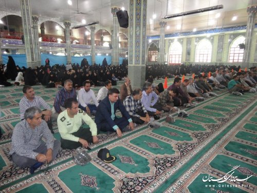 برگزاری تجمع بزرگ ملی مدافعان حریم خانواده باحضورفرماندارعلی آبادکتول
