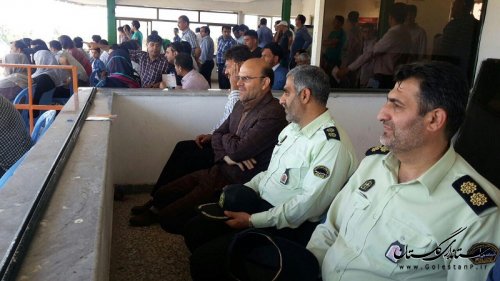 حضور فرماندار در مسابقات کورس اسبدوانی بندرترکمن