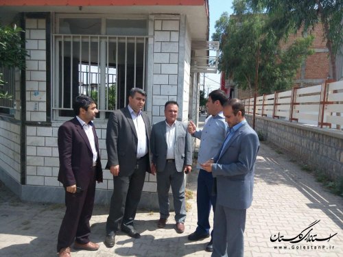 بازدید فرماندار رامیان از پروژه های عمرانی شهر خان به بین