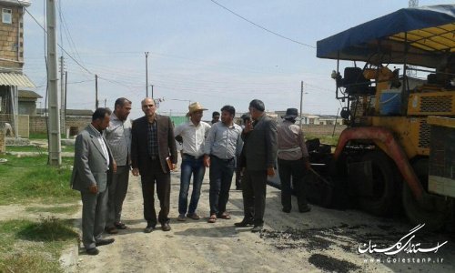 بازدید فرماندار شهرستان ترکمن از روستای قره قاشلی