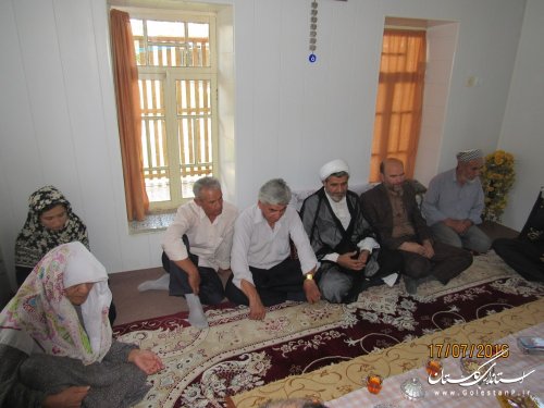 دیدار با خانواده های شهدای منا شهرستان گمیشان