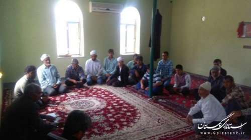 نشست صمیمی بخشدار گلیداغ  با اهالی روستای چشمه لی