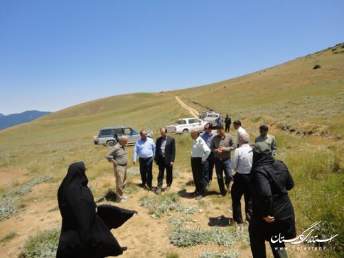 بازدید فرماندارعلی آباد کتول ومدیران ازسرچشمه های رودخانه زرین گل