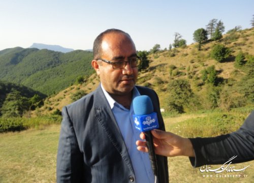 بازدید فرماندارعلی آباد کتول ومدیران ازسرچشمه های رودخانه زرین گل