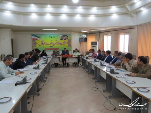 جلسه کمیسیون مقابله و پیشگیری از سرقت شهرستان آق قلا برگزارشد