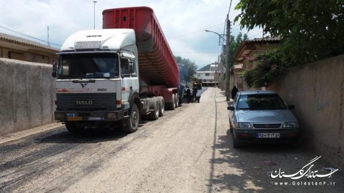 بیش از 5000 متر مربع از معابر شهری فاضل آباد اسفالت شد