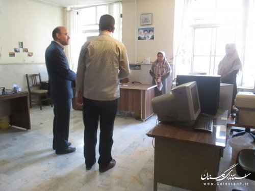بازدید فرماندار ترکمن از اداره بهزیستی شهرستان
