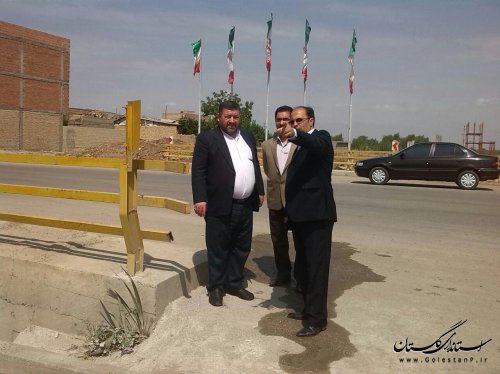 بازدید فرماندار شهرستان آزادشهر از پروژه جمع آوری آب های سطحی
