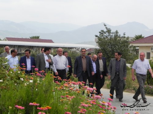 بازدید سفیر ایران در ترکمنستان از خط تولید نورد فولاد شهرستان مینودشت