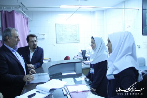 فرماندار گرگان به طور سرزده از بیمارستان حکیم جرجانی بازدید کرد