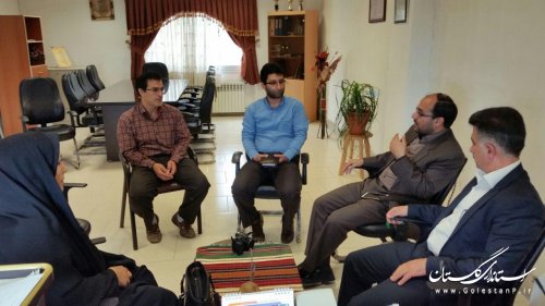 بازدید شهردار فاضل آباد و بخشدار کمالان از مرکز آموزش فنی و حرفه ای علی آباد کتول