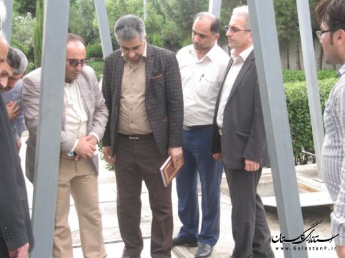 بازدید فرماندار و مدیران سازمان جهاد کشاورزی استان از مرکز تصفیه فاضلاب شهر کردکوی
