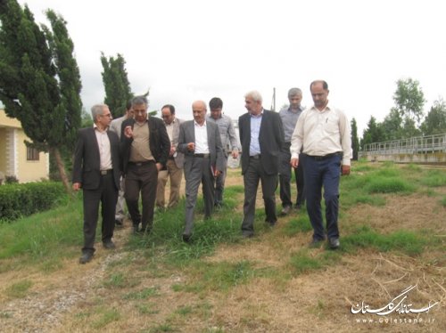 بازدید فرماندار و مدیران سازمان جهاد کشاورزی استان از مرکز تصفیه فاضلاب شهر کردکوی
