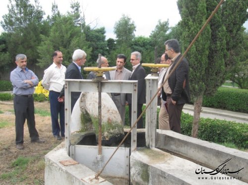 بازدید فرماندار و مدیران سازمان جهاد کشاورزی استان از مرکز تصفیه فاضلاب شهر کردکوی