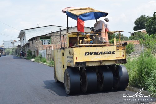اجرای طرح هادی و بهره برداری از پروژه آسفالت روستای النگ