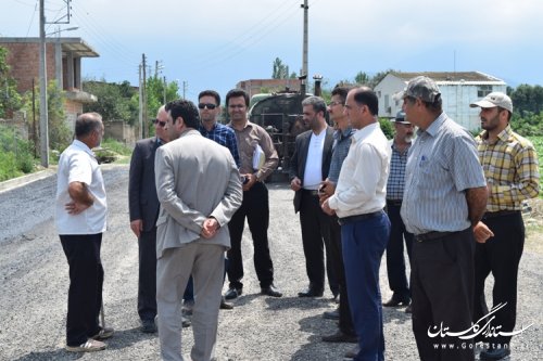 اجرای طرح هادی و بهره برداری از پروژه آسفالت روستای النگ