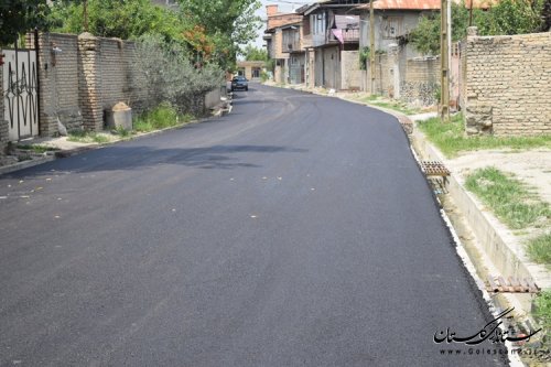 اجرای طرح هادی و بهره برداری از پروژه آسفالت روستای النگ